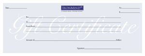 IronMind Gift Certificate - $10.00