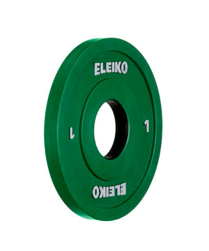 Eleiko 1-kg Comp. Olympic WL Disc - Rubber Coated