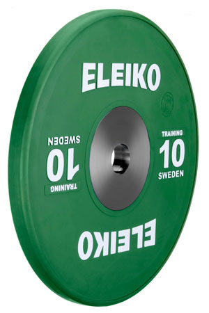 Eleiko 10-kg Olympic Training Line Disc, colored