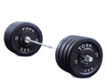 York 160-kg Solid Rubber Disc Set
